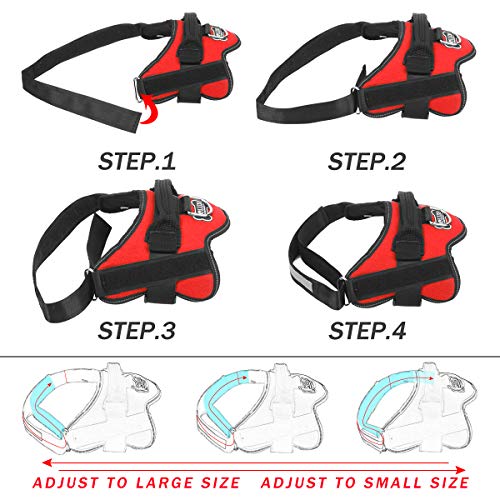 Dog Harness No (Medium (Pack of 1) / Red)