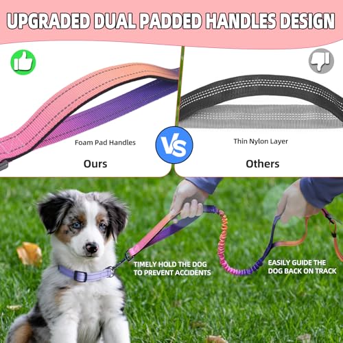 Hands Free Dog Leash with Zipper Pouch (Mistyrose)