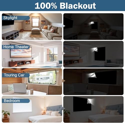 100% Blackout Window Cover (138"W x 57"H)