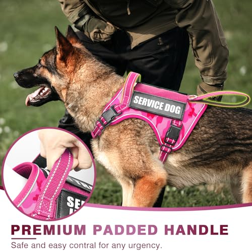 Tactical Dog Harness (Large / Pink Camo)