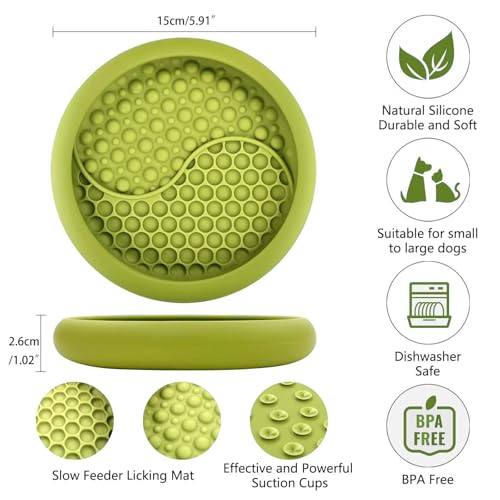 Dog Lick Bowl (Green / Small)