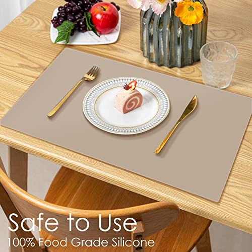 Extra Large Silicone Mats (Brown / 23.6"L x 15.7"W)