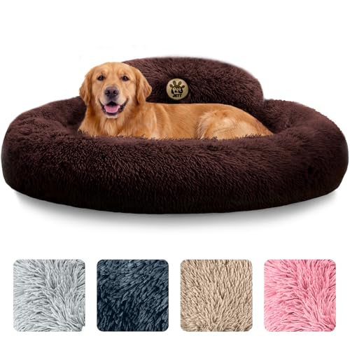 PetJett Dog Beds Large Sized Dog (Brown / Large - 36”L x 36”W x 8”Th)