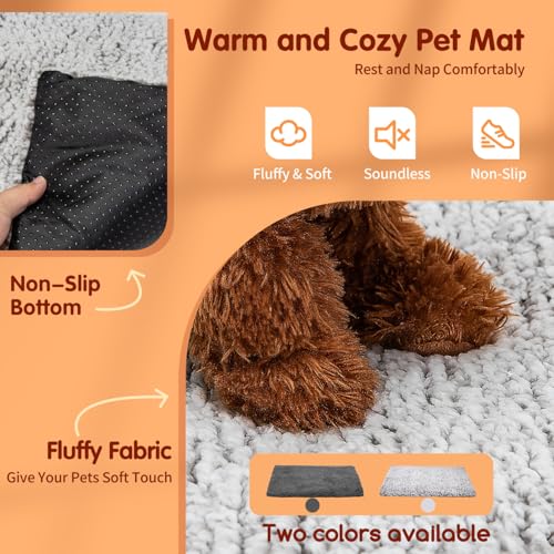 Self Heating Pet Pad (45.3"L x 27.5"W x 1.0"Th / Light Gray)