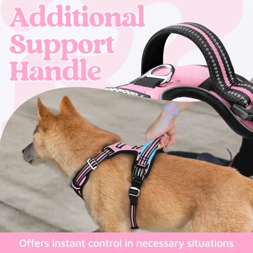 Dog Harness for Large (Light Pink / X-Large)