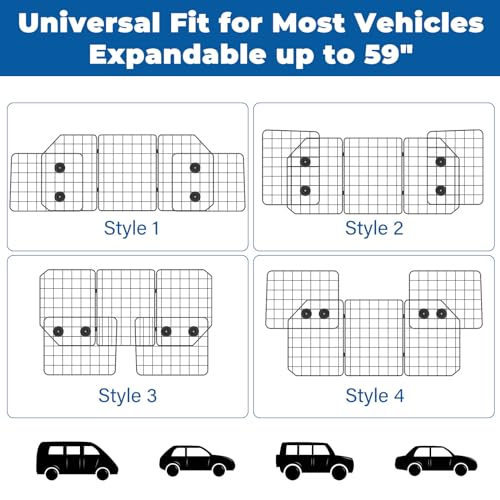 Car Dog Barrier for SUV Adjustable Heavy