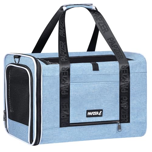Cat Carrier for Travel (Blue / 18.0"L x 11.0"W x 11.0"H)