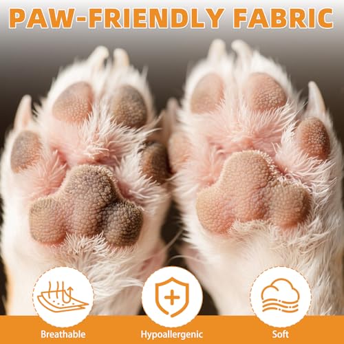 Anti Slip Dog Socks to Prevent Licking Paws (Pink Reflective / Large (4 Pack))