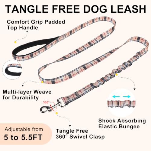 Small Dog Harness and Leash Set (Buffalo Beige / XS: Chest 15"-18")