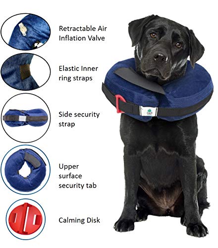 Calm Paws Protective Inflatable Collar Large w (Large)