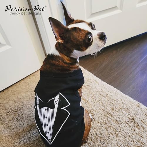Dog Shirt 100% Cotton Shirts for Large Dogs (Extra Extra Large / Tuxedo)