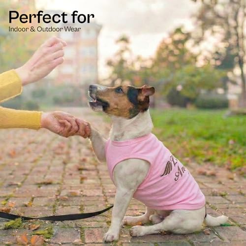 Dog Shirt 100% Cotton Lil Angel Shirts for Large Dogs (L)