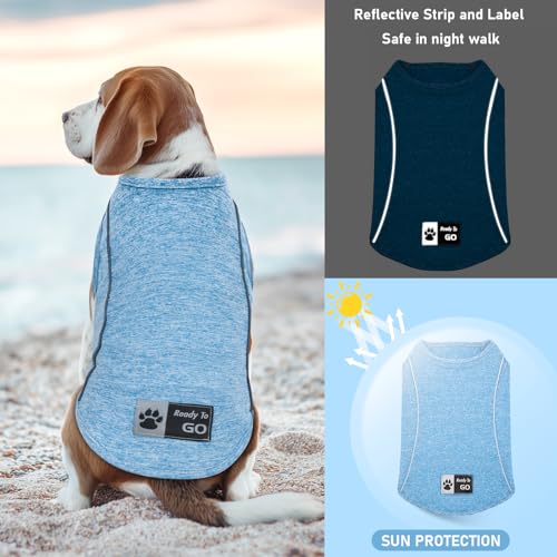 Reflective Dog Shirt (Small (4-7lbs) / 1#Blue)