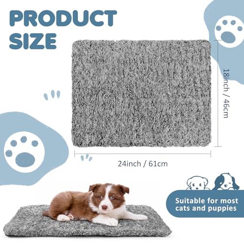 6 Pack Self Warming Pet Cat Dogs Pad 18 x 24 Inch Grey (18 x 24 Inch / Grey)