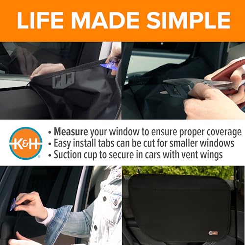 K&H Car Door Protector for Dogs (Black / 27 X 19 Inches)