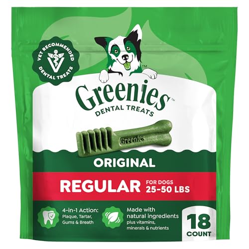 Regular Dental Dog Treats (18 Count (Pack of 1))