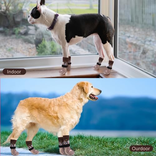 Anti Slip Dog Socks (Large (6 Count) / Ice Cream)