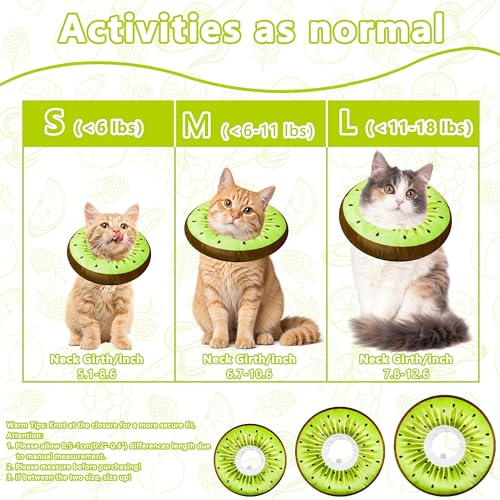 Cat Cone Collar Soft (Kiwifruit / Large)