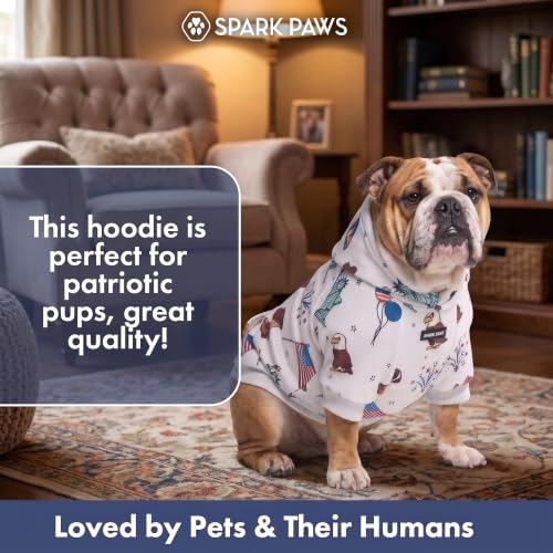 Dog Hoodie Buttery (USA Grey / Small)