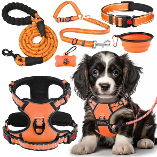 No Pull Dog Harness (Medium / Orange)