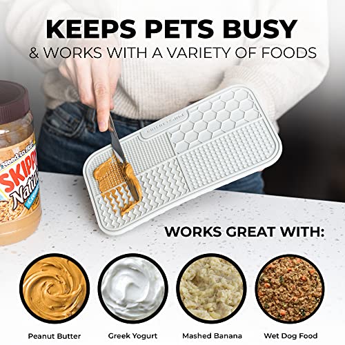 Dog Lick Mat for Dogs (1 Pack / Grey)