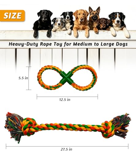 2 Pack Dog Rope Toys for Large Dogs