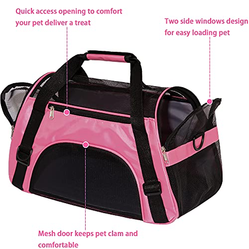 Cat Carrier for Cats Soft (Small-Pink)