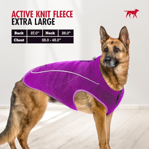 Insulated Fleece Sweater for Dogs (X-Large / Purple)