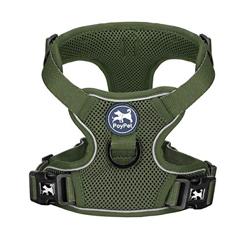Mesh Dog Harness (M / Military Green)