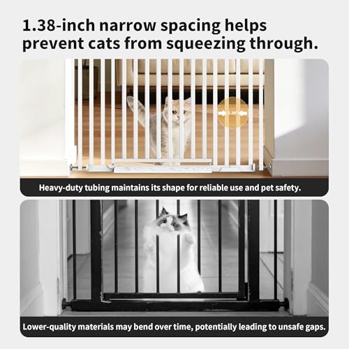 78.74" Extra Tall Cat Gate for Doorway (W27.56-32.28")