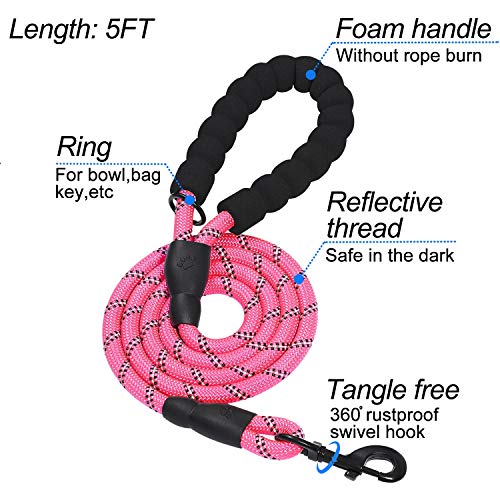 Dog Harness Step (Pink / Large (Chest 17''-20'', Weight 14-19 lb))