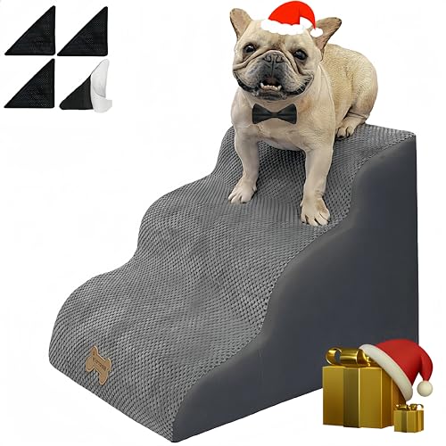 3 Step Pet Stairs for High Beds & Couches