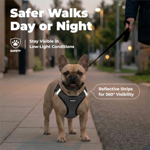 Voyager Step in Air Dog Vest Harness (Gray 2-Tone / S (Chest: 14.5 - 16"))
