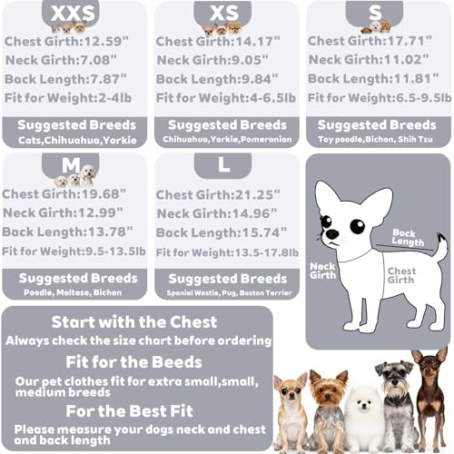 Fleece Dog Pajamas Winter Warm Dog Sweater for Small Dogs Thermal Soft Puppy Pjs Coat Stretchy Jumpsuit Doggie Pet Clothes Outfits Cat Apparel (Grey / X-Small)