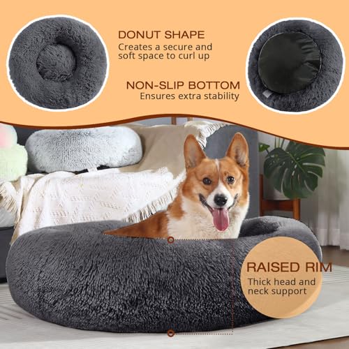 Dog & Cat Bed (23" / Dark Grey)