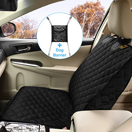 Car Seat Covers Front Seats (Black-1 Pack)