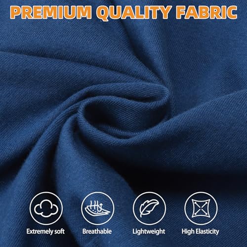 Boy Dog Clothes for Large Dogs (Navy Blue&Grey / XX-Large(Chest 28", Back 22"))