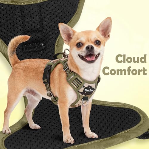 Dog Harness No Pull (Camo Green / Large)