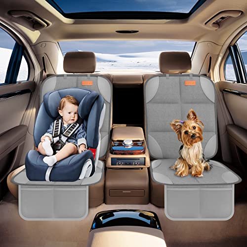 2 Pack Car Seat Protector (Light Grey / 2PS)