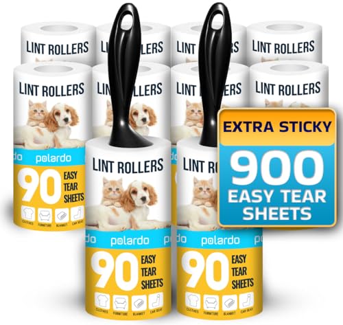 Lint Rollers 2 pcs (10 pcs - 900 Sheets)