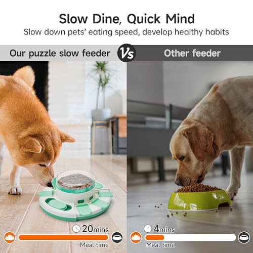 Dog Puzzle Toy 2 Levels (Green White)