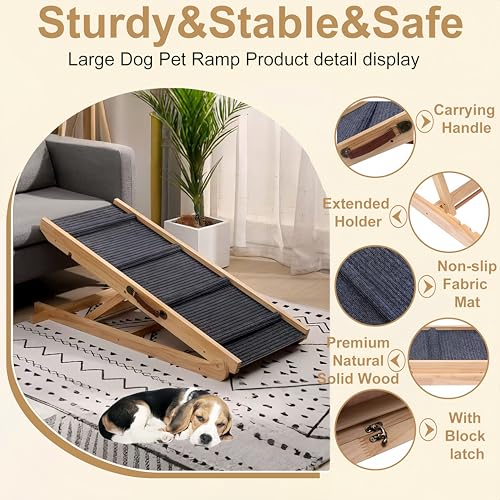 Foldable Wooden Dog Ramp Wooden Dog Ramp for Bed
