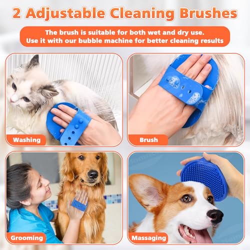 Electric Dog Soap Dispenser with Brush Dog & Cat Bathing (400ml Duck)