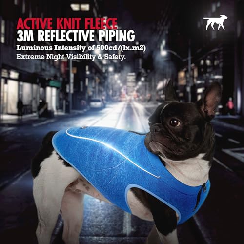 Insulated Fleece Sweater for Dogs (Large / Heather Blue)