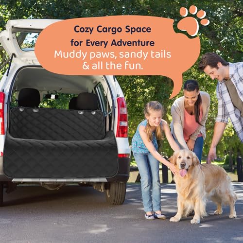 Dog Car Seat Cover for Back Seat (Black / Standard (58"x54"))