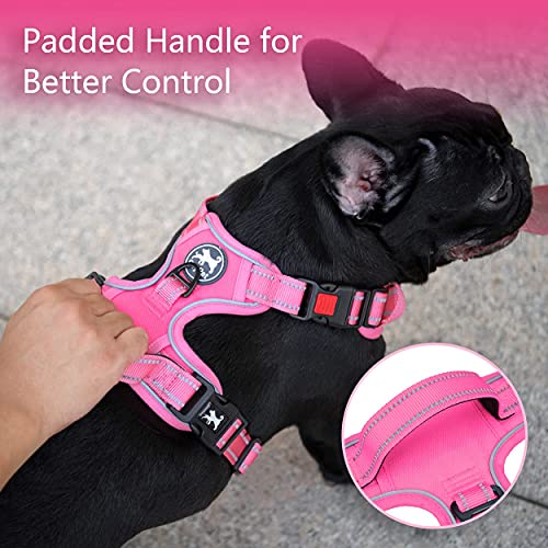 No Pull Dog Harness (XL / Pink(Matching Trim))