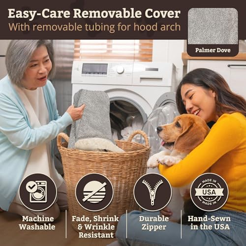 Rectangle Cozy Cave Dog Bed (Palmer Dove / Large)