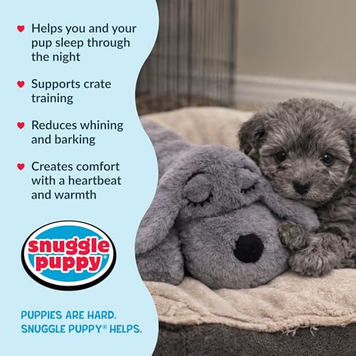 Snuggle Puppy Junior Heartbeat Toy (Gray)