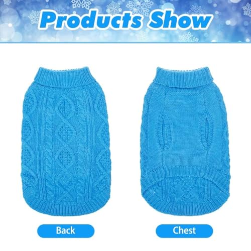 Dog Sweater for Small Dogs (Blue / Small)