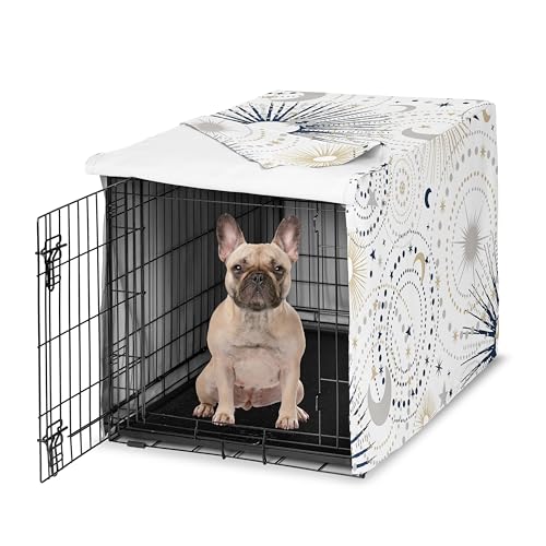 30in. Small Medium Dog Crate Cover (Blue Celestial / 30.0"L x 21.0"W x 19.5"H)